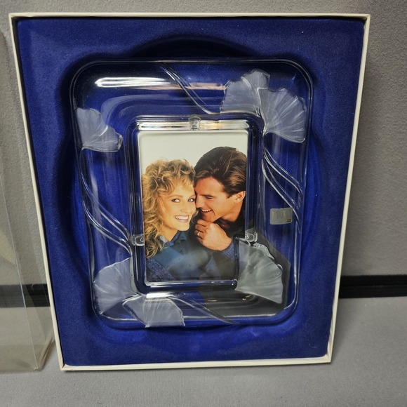 Mikasa Feelings Crystal Picture Frame Wedding Floral - Fits 4"x6" Pic-NEW - Picture 2 of 8